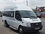 Бесплатный автобус Genser в пункт аренды автомобилей АрендаАвто-вчг на Новорязанском шоссе
